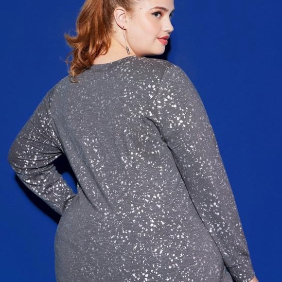 Torrid LoveSick Everyday Super Soft Slub Distressed Long Sleeve Tee - Picture 3 of 3